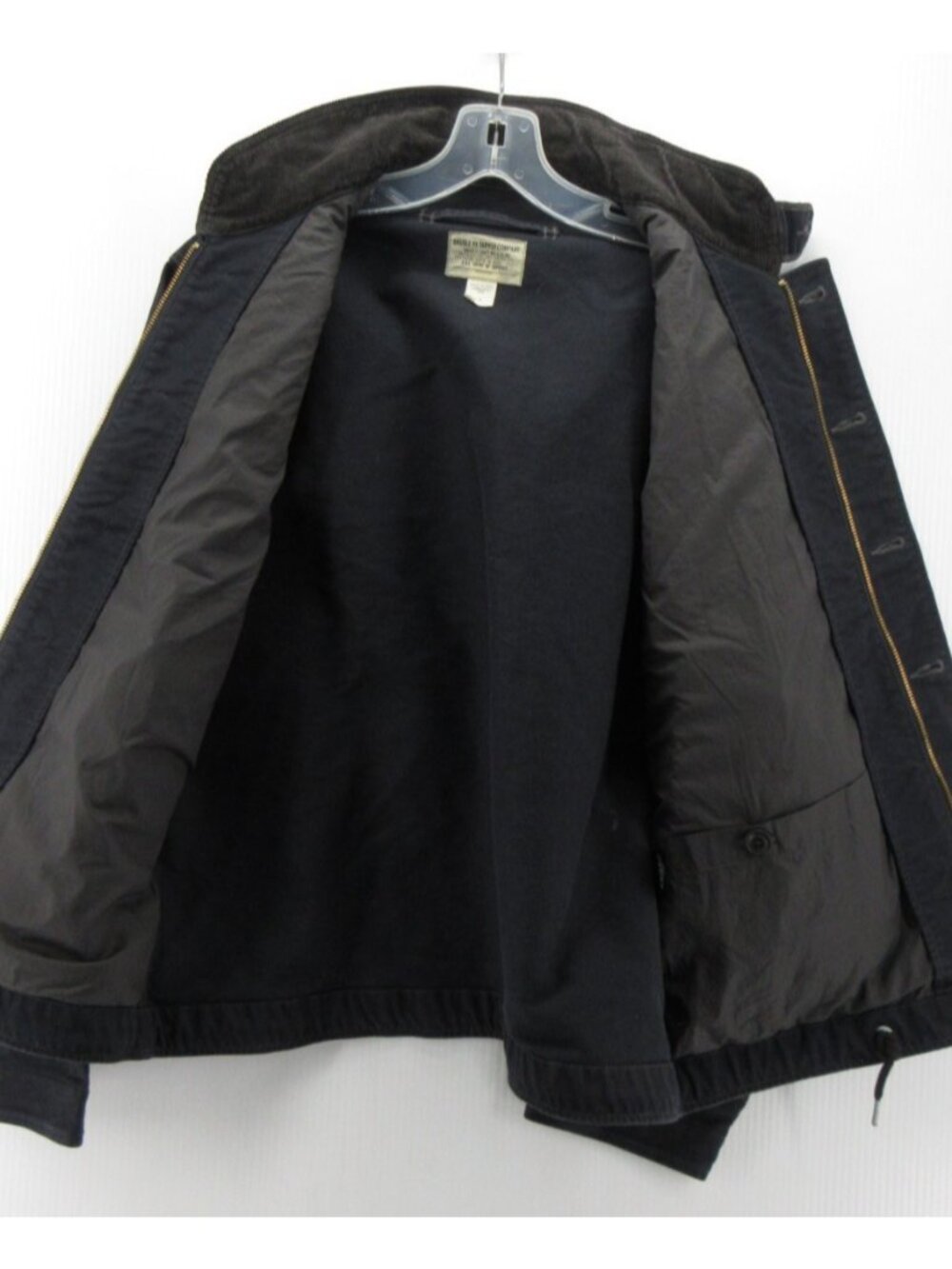 RRL Double RL Jacket Medium Navy Bower Corduroy Collar N1 Deck Military - Picture 14 of 16